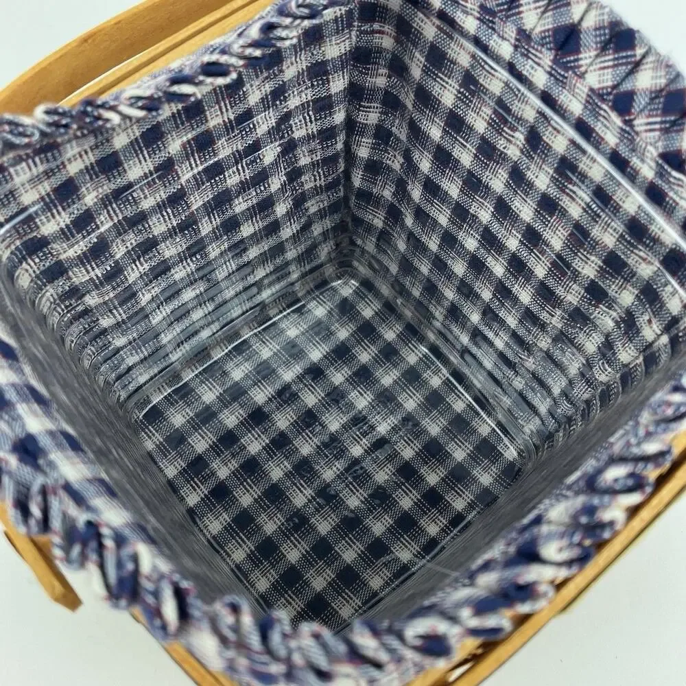 Longaberger Miniature Two Pie Basket | Full Set (SEE DESC) VTG 1998 #12386